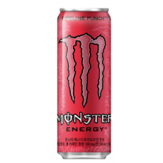 Monster Energy สีแดง รสเสาวรส ส้ม และฝรั่ง 몬스터 에너지 파이프라인 펀치 빨강 355ml(패션후르츠,오렌지,구아바 맛)