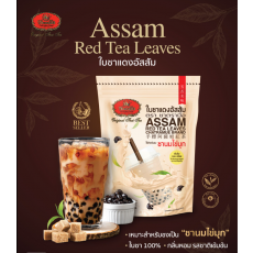 ใบชาแดงอัสสัม ตราชาตรามือ250กรัม 차트라뮤 ASSAM RED TEA LEAVES 베이지 250g