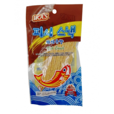 ❤️NEW❤️ ปลาเส้น IKAs รสบาร์บีคิว ห่อน้ำตาล 피시스낵 바비큐향 13g